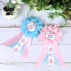 Cheerupp Boho Baby Shower Maternity Sash Kit - Boho Team Boy or Girl Baby Shower Belly Belt and Mom to Be & Dad to Be Corsage Pins, New Parents Pregnancy Photo Props Party Supplies view 4