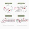 Thick Velvet Sofa Covers L Shaped Chaise Longue, Stretch Couch Cover for 1/2/3/4 Seater Furniture Protector Living Room Couch Slipcover view 2