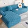 Thick Velvet Sofa Covers L Shaped Chaise Longue, Stretch Couch Cover for 1/2/3/4 Seater Furniture Protector Living Room Couch Slipcover view 3