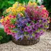 Ronyila Artificial Fake Flowers Ferns Outdoor with Grass, 12 Bundles Artificial Silk Flowers Plants UV Resistant Faux Greenery Planter Lavender Shrubs for Spring Porch Patio Window Box Decor view 2