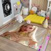 CDIWIDH Princess Rugs for Girls Bedroom - Teen Girls Area Rugs for Bedroom, Cute Girl Rug Princess Room Decor Kids Carpet Living Room Indoorofa Floor Mats Yoga Mats 4.5x6 Feet view 4
