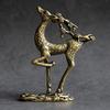 Copper Ornaments Exorcism Mascot Brass Crafts Pure Copper Pendant (), 1x2, Yellow view 2