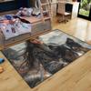 CDIWIDH Princess Rugs for Girls Bedroom - Wolf and Girl Bedroom Rug Teen Girls Room Decor Wolf Theme Kids Area Rugs Dining Room Decor Indoor Outdoor Nursery Rug 2.5x4 Feet view 3