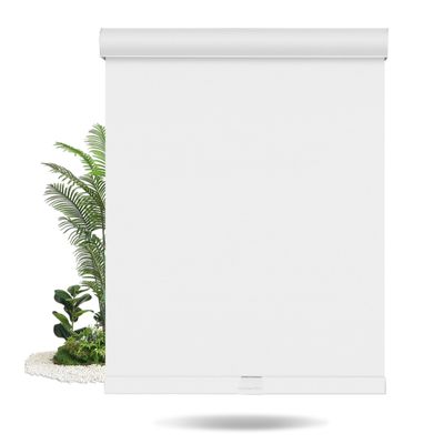 BERISSA Blackout Roller Shades for Windows, Cordless Roller Blinds with Cassette Valance Linen Fabric Pull Down Blinds Thermal Insulated Room Darkening Shades for Home Bedroom,White,21" W x 44" H