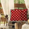 4th of July Patriotic Pillow Covers 20x20 Inch Set of 2 American Stars Red Decorative Pillow Cases Memorial Independence Day Linen Cushion Case Farmhouse Home Decor For Sofa Couch Porch Outdoor view 4