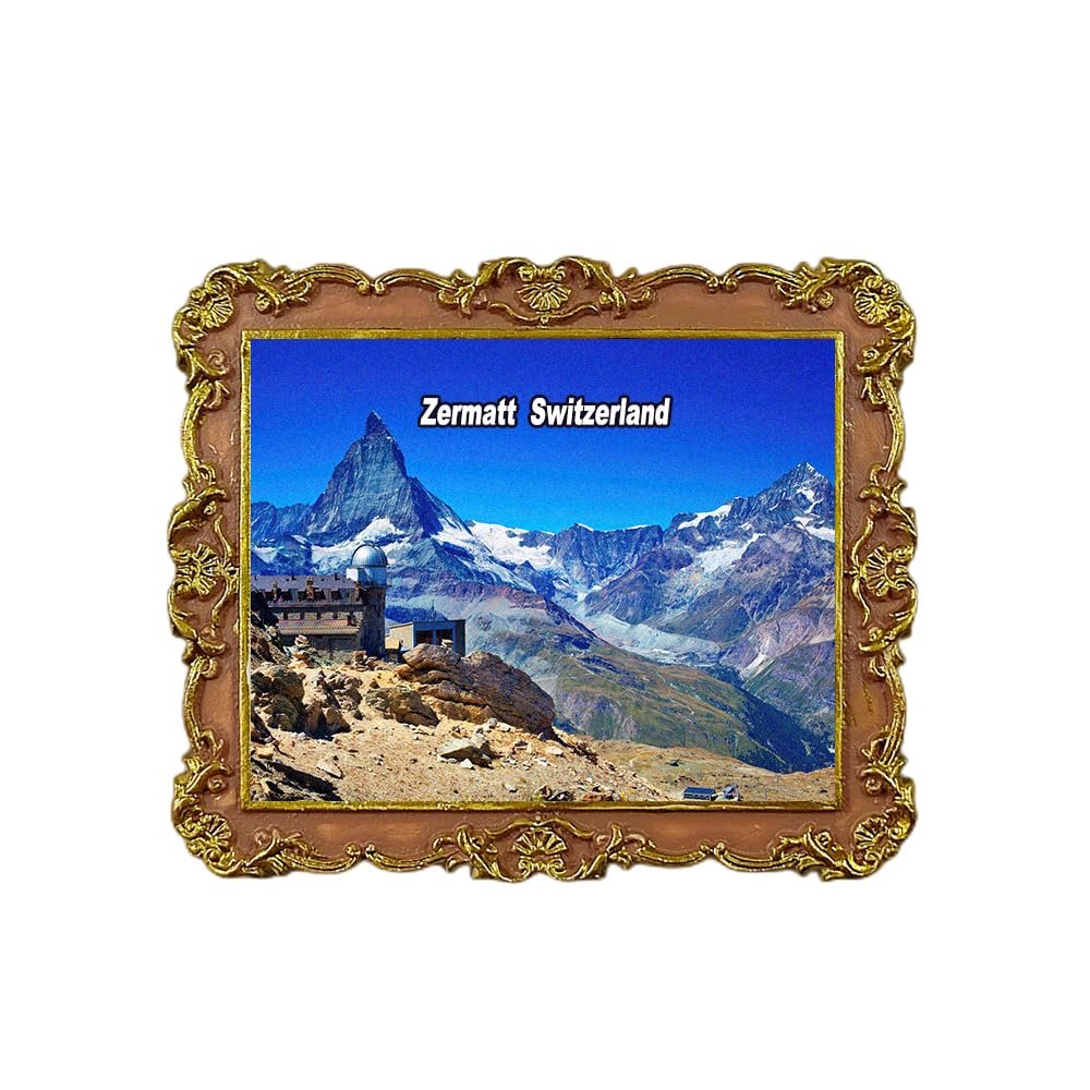 Zermatt Switzerland Refrigerator Magnet Travel 3D Souvenir Fridge Decoration Magnetic Sticker Craft Collection