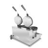Commercial Waffle Maker 3200W Professional Double Heads Waffle Baker Machine, Non-stick Round Electric Belgian Waffle Iron Maker for Restaurant Hotel Party Food Stall Cafes Snack Bars ( Color : Double view 4