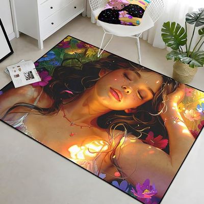 CDIWIDH Princess Rugs for Girls Bedroom - Teen Girls Area Rugs for Bedroom, Cute Girl Rug Princess Room Decor Kids Carpet Living Room Indoorofa Floor Mats Yoga Mats 2x3 Feet