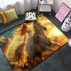 CDIWIDH Princess Rugs for Bedroom - Kids Rugs for Bedroom Girls, Galaxy Theme Princess Print Girl Room Rug Girls Decor Living Room Kids Play Rug 4.5x6 Feet view 1