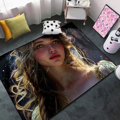 CDIWIDH Princess Rugs for Girls Bedroom - Teen Girls Area Rugs for Bedroom, Cute Girl Rug Princess Room Decor Kids Carpet Living Room Indoorofa Floor Mats Yoga Mats 2.5x4 Feet