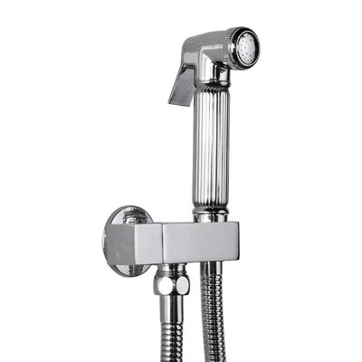 PDOLIGBDN Portable TravelSprayer Connects to Faucet Mixer Tap Handheld - Balcony Bathroom Spray-Free Punching pressurized Toilet Wall-Mounted Flushing Single-Hole Toilet Washer Set Wall Mou