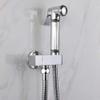 PDOLIGBDN Portable TravelSprayer Connects to Faucet Mixer Tap Handheld - Balcony Bathroom Spray-Free Punching pressurized Toilet Wall-Mounted Flushing Single-Hole Toilet Washer Set Wall Mou view 2