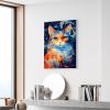 Bowetile Cat Paint by Numbers for Adults Beginners Framed, Easy Adults' Paint-by-Number Kits, DIY Adult Paint by Number Kits on Canvas, Animals Acrylic Number Painting for Home Decor, 8x12in view 2