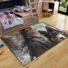 CDIWIDH Princess Rugs for Girls Bedroom - Wolf and Girl Bedroom Rug Teen Girls Room Decor Wolf Theme Kids Area Rugs Dining Room Decor Indoor Outdoor Nursery Rug 2.5x4 Feet view 3