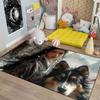 CDIWIDH Princess Rugs for Girls Bedroom - Wolf and Girl Bedroom Rug Teen Girls Room Decor Wolf Theme Kids Area Rugs Dining Room Decor Indoor Outdoor Nursery Rug 2.5x4 Feet view 4