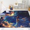 CDIWIDH Princess Rugs for Bedroom - Kids Rugs for Bedroom Girls, Galaxy Theme Princess Print Girl Room Rug Girls Decor Living Room Kids Play Rug 3x5 Feet view 2