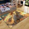 CDIWIDH Princess Rugs for Bedroom - Kids Rugs for Bedroom Girls, Galaxy Theme Princess Print Girl Room Rug Girls Decor Living Room Kids Play Rug 3x5 Feet view 3