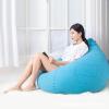 YEDECOR Stuffed Animal Storage Bean Bag Cover (No Filler) Extra Soft Beanbag Seat Chair Covers Cotton Linen Beanbag Replacement Cover Without Filling,Sky Blue-Medium view 2