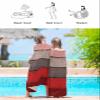 IDOWMAT Farm Beach Towel 35"x70" Microfiber Bath Towel for Travel Swim Pool Sandproof Quick Dry Oversized Towel for Yoga Camping Retro Rustic Old Farm Barn Wood Red Brown Beach Towel for Women Men view 4