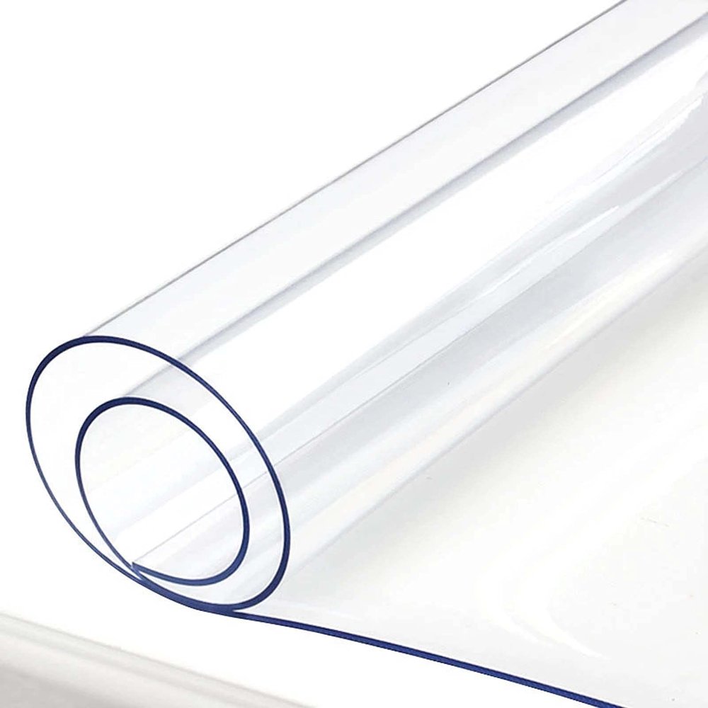 TTKmlGsD Transparent Tablecloth 35"x94", 2mm Thick PVC Plastic Desk Mat, Waterproof Transparent Table Cover, Clear Table Pad Mat, Tablecloth Transparent, Easy to Clean & Sturdy (Size : 16"x24")