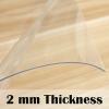 TTKmlGsD Transparent Tablecloth 35"x94", 2mm Thick PVC Plastic Desk Mat, Waterproof Transparent Table Cover, Clear Table Pad Mat, Tablecloth Transparent, Easy to Clean & Sturdy (Size : 16"x24") view 4