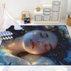 CDIWIDH Princess Rugs - Teen Girls Rugs for Girls Bedroom, Cute Kids Room Decor Carpet Blue Princess Theme Bedroom for Living Playing Room Kids Play Rug 4.5x6 Feet view 2