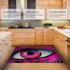 Low Pile Area Rug for Living Room Hip Hop Graffiti Theme Eye Pattern Rugs Non-Slip Carpet for Family Kids Nursery Playroom Decor 2' x 3' view 4