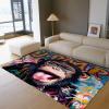 FEIPUHOME Art Gorilla Area Rug for Boy's Bedroom Playroom Decor Cool Monkey Prints Rugs Animal Theme Abstract Art Graffiti Carpets, Pink 3' x 5', Yellow view 2