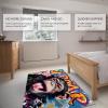 FEIPUHOME Art Gorilla Area Rug for Boy's Bedroom Playroom Decor Cool Monkey Prints Rugs Animal Theme Abstract Art Graffiti Carpets, Pink 3' x 5', Yellow view 4