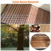 Blazea Outdoor Shower Bath Mat, Solid Wood Bath Floor Mat with Anti-Slip Feet, Natural Sturdy Bathroom Door Mat, Home Slats Splicing Foot Pad (Size : 80x120cm(31 1/2x47 1/4")) view 3