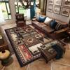 Qmkmyy Black Forest Bear Deer Patchwork Area Rugs Lodge Cabin Rustic Carpets Low Pile Bohemian Rug Floor Mats for Living Room Bedroom,3'x5' view 1