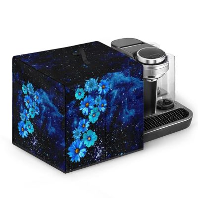 LJMKZJN Galaxy Flower Cocktail Machine Cover Elastic Fabric Protector for Most Cocktail Machine Cocktail Pods Capsules, Multi Pockets Design for Store Bar Accessories