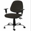 Habtucy Black Gold Striped Office Chair Cover 2 Piece, Stretch Elastic Computer Desk Rotating Chair Seat Back Covers, Stretchable Chair Slipcover Protectors Cover Boho Minimalist Geometric Bohemia view 1