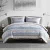 Comfort Spaces Blue Queen Comforter Set - 7 Pieces Trendy Modern Jacquard Bedding Sets with Sheets, All Seasons Skin-Friendly, Lightweight & Soft Microfiber Queen Bed Set, Shams, Queen view 1