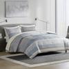 Comfort Spaces Blue Queen Comforter Set - 7 Pieces Trendy Modern Jacquard Bedding Sets with Sheets, All Seasons Skin-Friendly, Lightweight & Soft Microfiber Queen Bed Set, Shams, Queen view 3