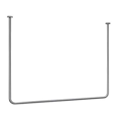 Sxlawesom Clothing Hanging Racks, Retail Store Garment Rack, Ceiling Mount Clothes Storage Hanger for Hanging Rod Bar for Laundry Room (Color : Silver, Size : 100x80cm)