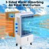 TAKYWEP Swamp Cooler, 3500CFM Evaporative Air Cooler with 13.2 Gallon Water Tank and 4 Ice Packs, 12H Timer, 3 Modes & Wind Speeds for Outdoor Indoor Use view 4