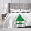 an Appeal to Heaven Flag Throw Blanket 60"x50" Soft Cozy Lightweight Blanket Fuzzy Blanket for Couch Bed Sofa view 2