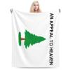 an Appeal to Heaven Flag Throw Blanket 60"x50" Soft Cozy Lightweight Blanket Fuzzy Blanket for Couch Bed Sofa view 4