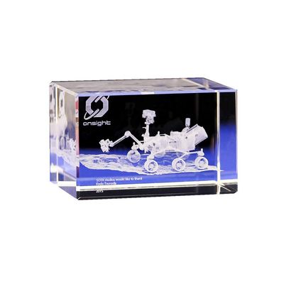 DubMag Crystal Ornaments, 3D ornamentsLunar Vehicle Machine Model Carved Crystal Pendulum Lunar Exploration Plan Crystal
