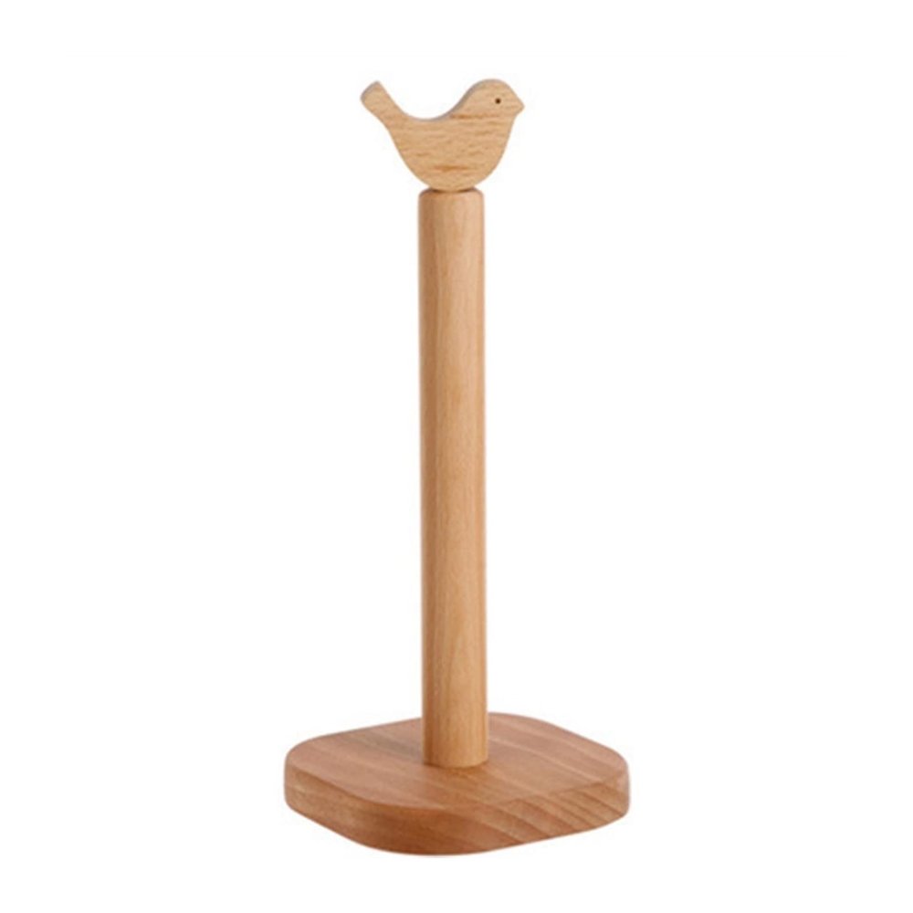 ZTHYSHXA Paper Towel Holder Roll Paper Storage Rack Paper Towel Rack Shelf Kitchen Countertop Solid Wood Vertical Toilet Paper Roll Holder Large Kitchen Roll Holder