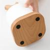 ZTHYSHXA Paper Towel Holder Roll Paper Storage Rack Paper Towel Rack Shelf Kitchen Countertop Solid Wood Vertical Toilet Paper Roll Holder Large Kitchen Roll Holder view 2