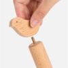 ZTHYSHXA Paper Towel Holder Roll Paper Storage Rack Paper Towel Rack Shelf Kitchen Countertop Solid Wood Vertical Toilet Paper Roll Holder Large Kitchen Roll Holder view 3