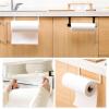 Paper Towel Holder Wall-Mounted Stainless Steel Paper Towel Holder Towel Rack Plastic Wrap Shelf Toilet Toilet Paper Wiper Rack Storage Rack Kitchen Roll Holder (Color : A) view 3