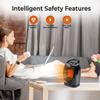 Comfort Zone 1500W Portable Ceramic Space Heater, Fan-Forced, 70 Oscillation, Adjustable Thermostat, 3 Heat Settings + Fan Mode, Small Room Heater, Overheat & Tip-Over Protection, Black view 2