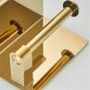 ZTHYSHXA Paper Towel Holder Double Roll Toilet Paper Holder with Phone Shelf, Stainless Steel Gold, Kitchen Tissue Holder Wall Mounted Tissue Dispenser Kitchen Roll Holder (Color : Paper Holder A02) view 3
