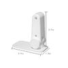EYAKEG Child Proof Door Handle Lock Baby Proof Door Knob Safety Lock Adhesive Childproof Door Lever Lock Safety Door Locks for Kids Toddlers Cats Dogs No Tools Need or Drill, 2.7 inch, White view 2