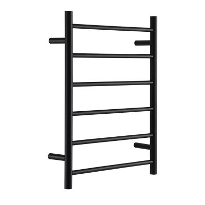 ZQFIDFYR Towel Warmer, Wall Mounted Electric Heated Towel Rack 304 Stainless Steel Heated Towel Rack with 6 Round Bar,Towel Warmer Rack for Bathroom (Hard Wired)