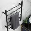 ZQFIDFYR Towel Warmer, Wall Mounted Electric Heated Towel Rack 304 Stainless Steel Heated Towel Rack with 6 Round Bar,Towel Warmer Rack for Bathroom (Hard Wired) view 4
