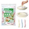 200pcs Thickened Plastic Bowl Covers For Banneton Bread Proofing Basket, Large Elastic Food Storage Cover, Plastic Wrap For Food Proofing Cover view 1